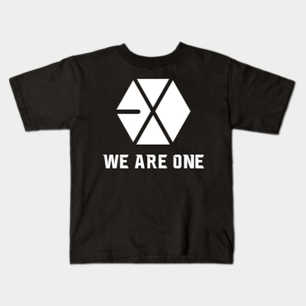 EXO WE ARE ONE white edition Kids T-Shirt by 7D Tshirts